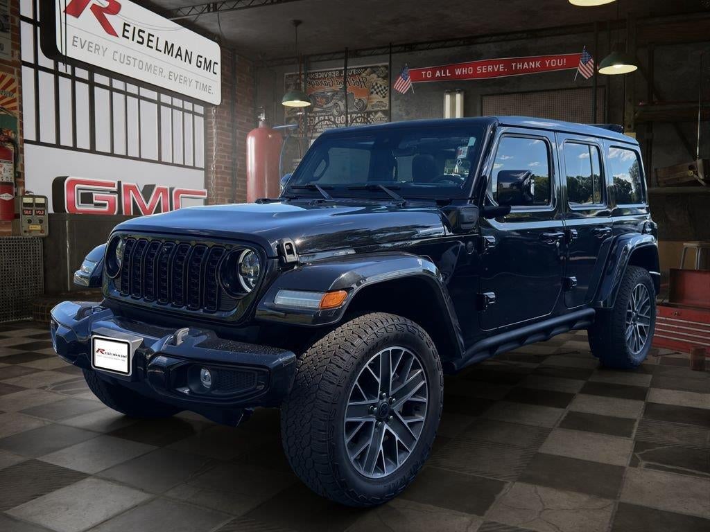2024 Jeep Wrangler 4xe Summit 4xe in Black — front three-quarter view