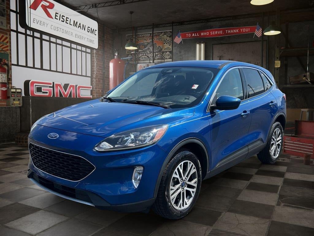 2022 Ford Escape SEL in Blue — front three-quarter view