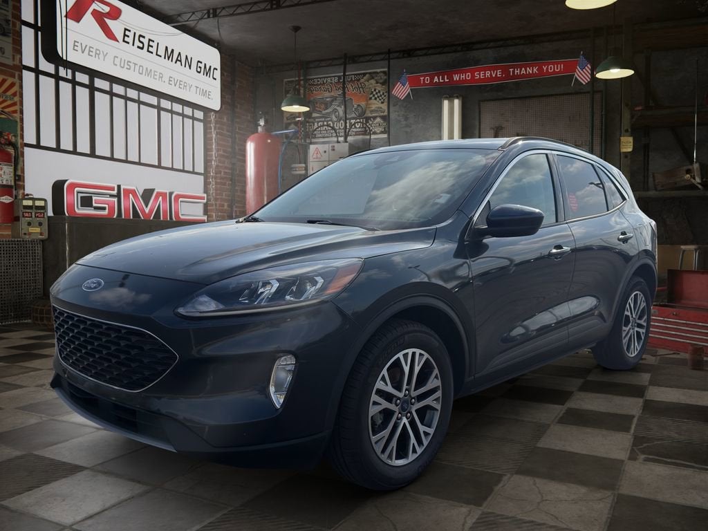 2022 Ford Escape SEL in Blue — front three-quarter view