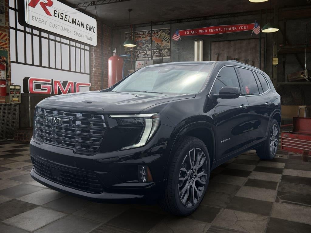 2026 GMC Acadia Denali Ultimate in Ebony Twilight Metallic — front three-quarter view