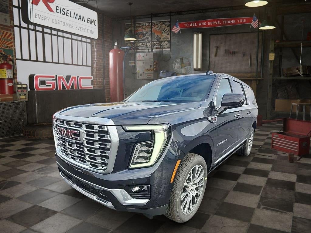 2026 GMC Yukon XL Denali in Titanium Rush Metallic — front three-quarter view