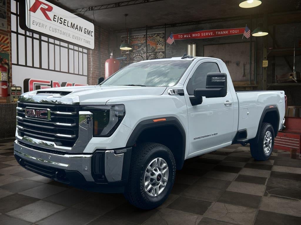 2026 GMC Sierra 2500 HD SLE in Summit White — front three-quarter view