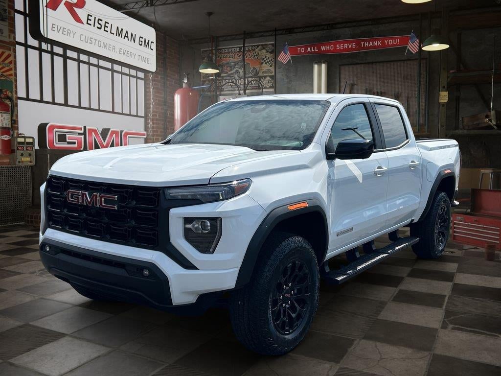 2026 GMC Canyon Elevation in Summit White — front three-quarter view