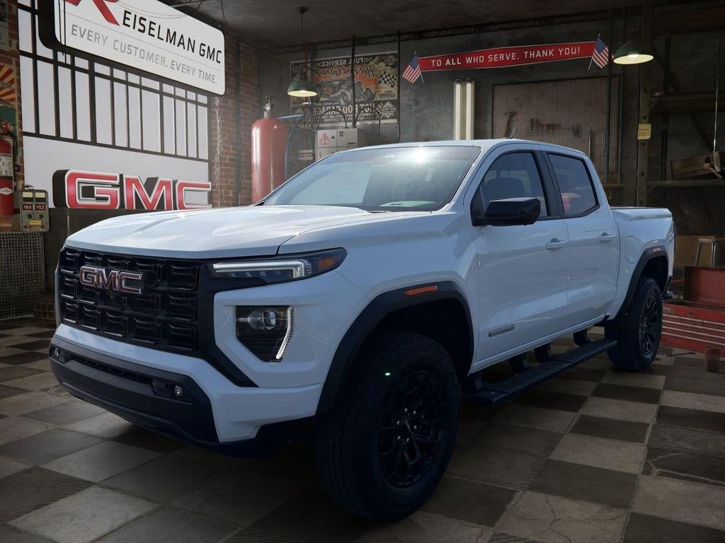 2026 GMC Canyon Elevation in Summit White — front three-quarter view
