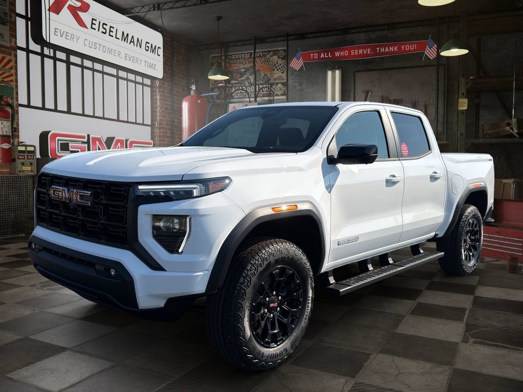 2026 GMC Canyon Elevation in Summit White — front three-quarter view