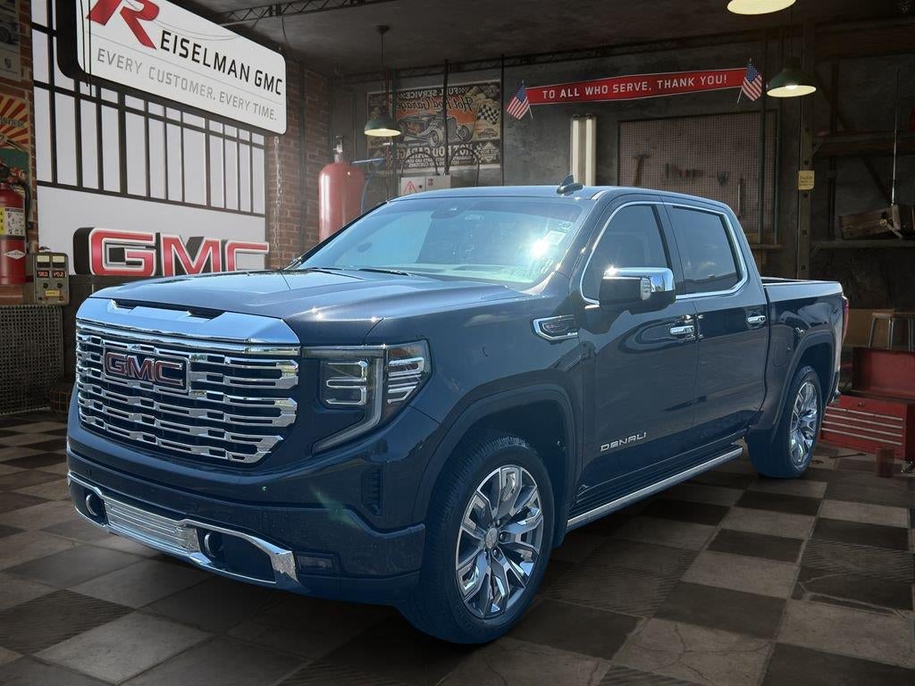 2025 GMC Sierra 1500 Denali in Titanium Rush Metallic — front three-quarter view