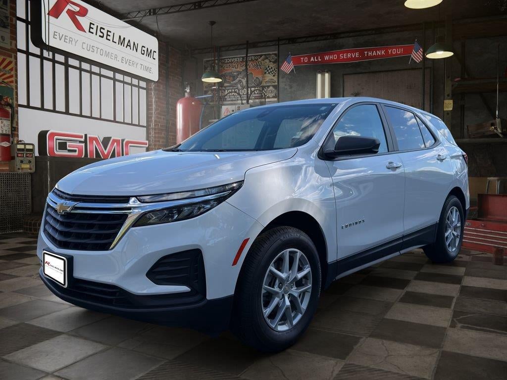 2023 Chevrolet Equinox LS in Summit White — front three-quarter view