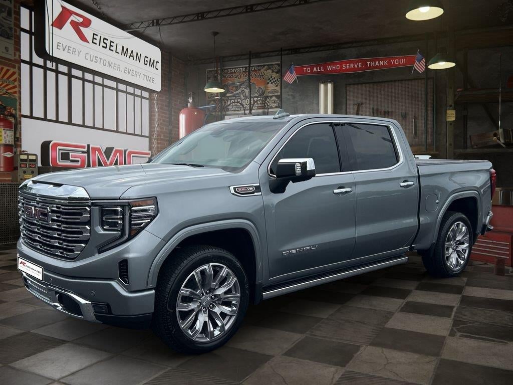 2026 GMC Sierra 1500 Denali in Sterling Metallic — front three-quarter view