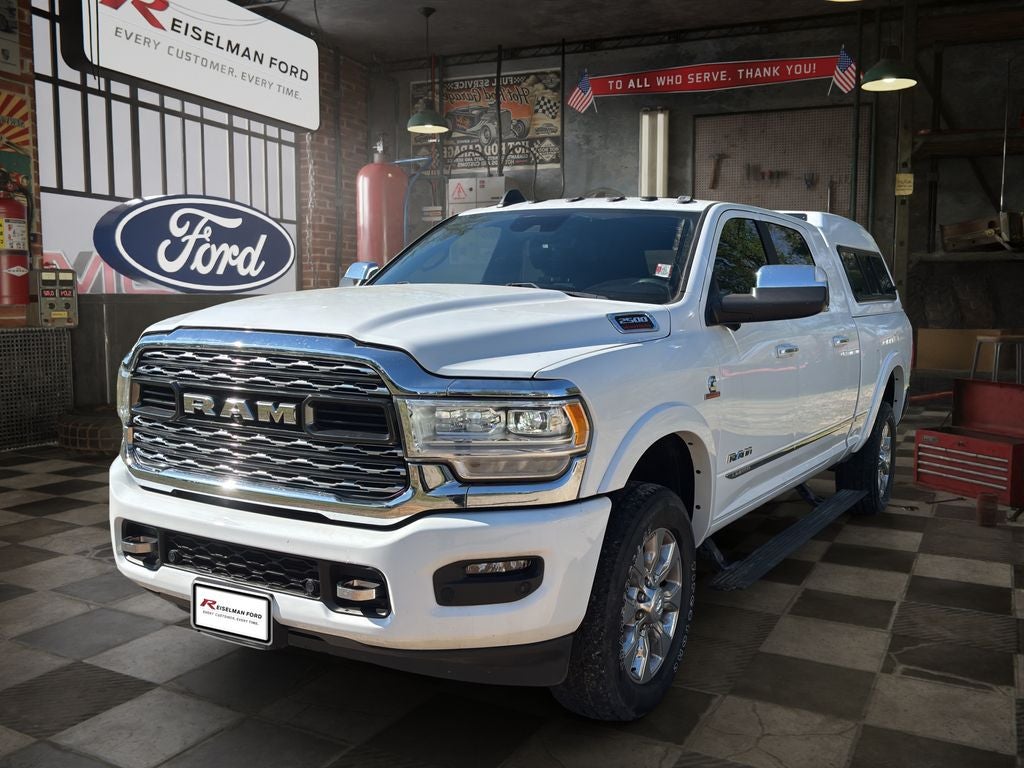 2022 RAM 2500 Limited in Bright White Clearcoat — front three-quarter view